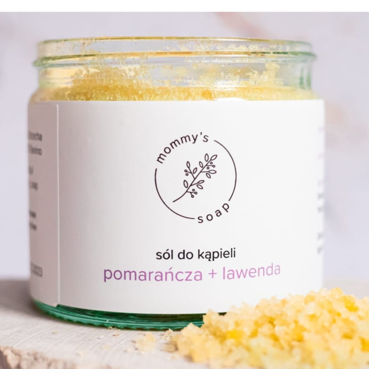 Sól do kąpieli pomarańcza lawenda mommys soap