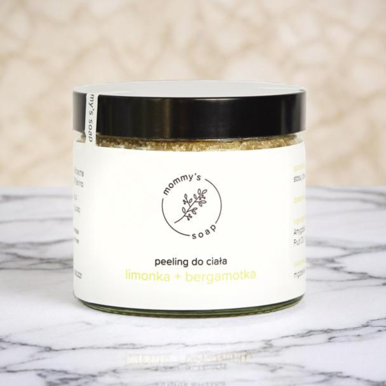 Naturalny peeling do ciała limonka i bergamotka Mommys Soap