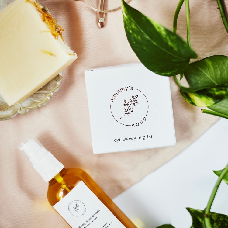 Naturalne mydło cytrusowy migdał Mommys Soap